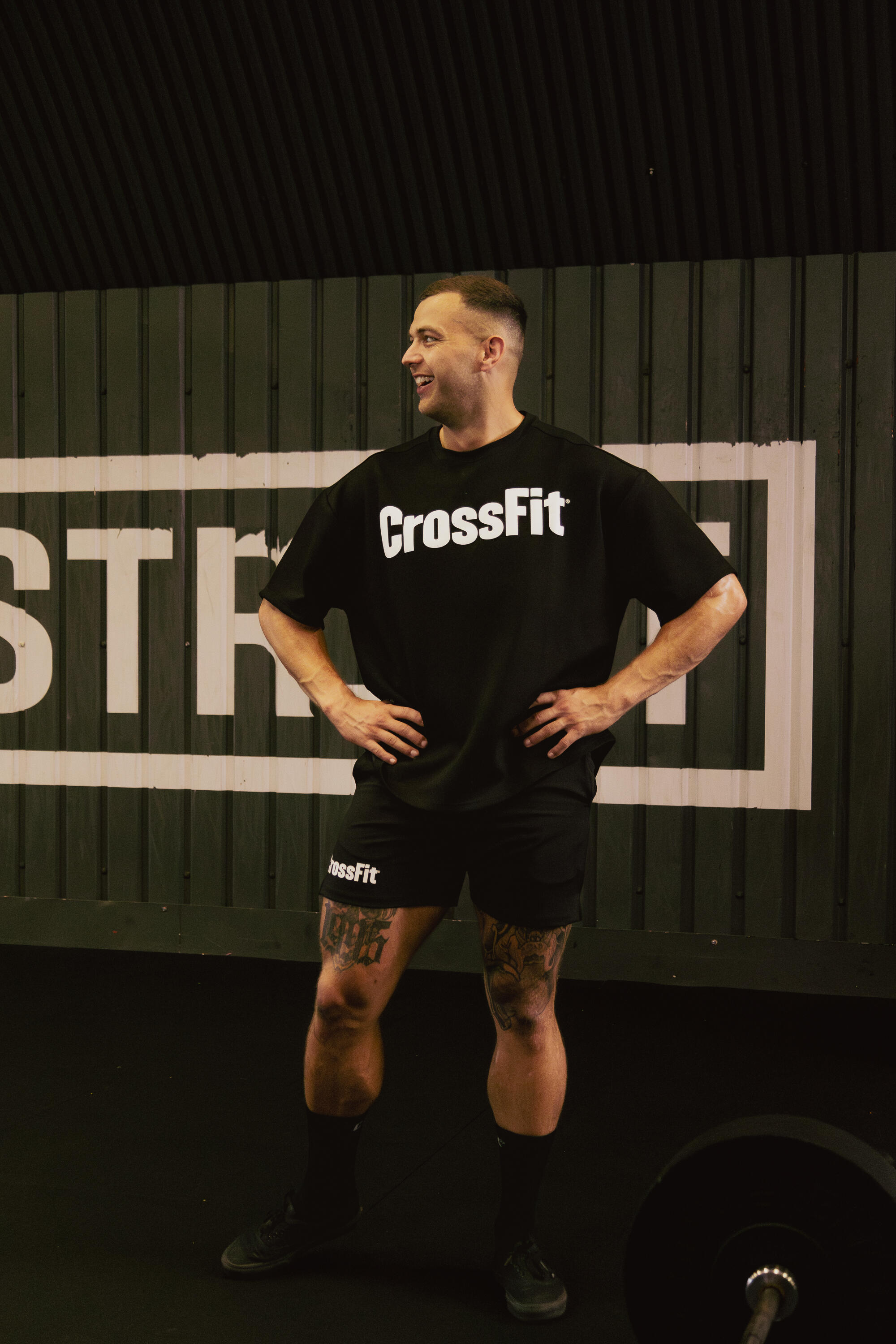 Meias de CrossFit® Cano Médio Preto 3/7