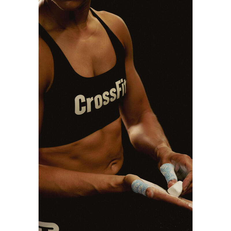 Brassière de crossfit® maintien modéré femme, noir