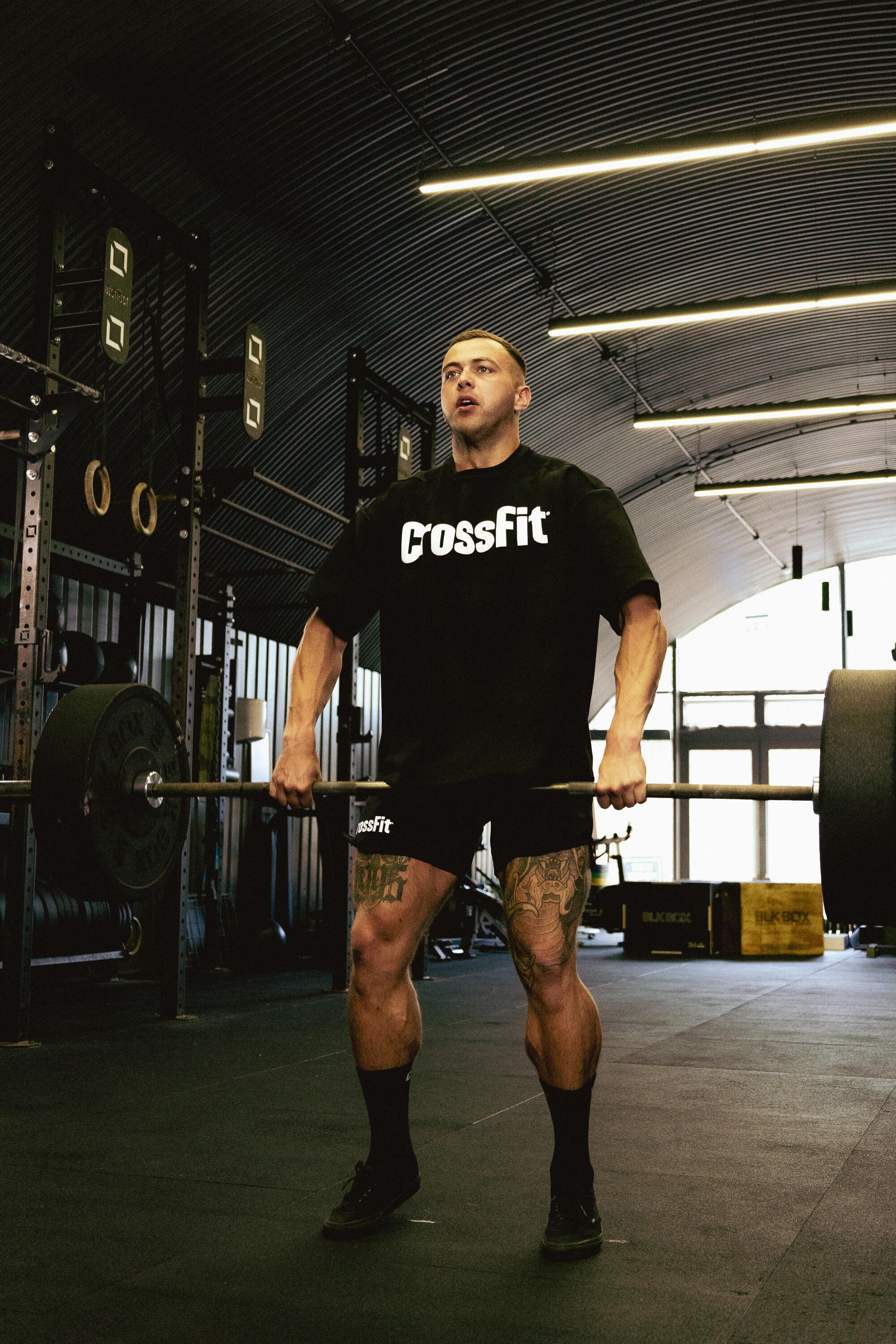 Tee shirt de crossfit® oversize unisexe, noir 10/13