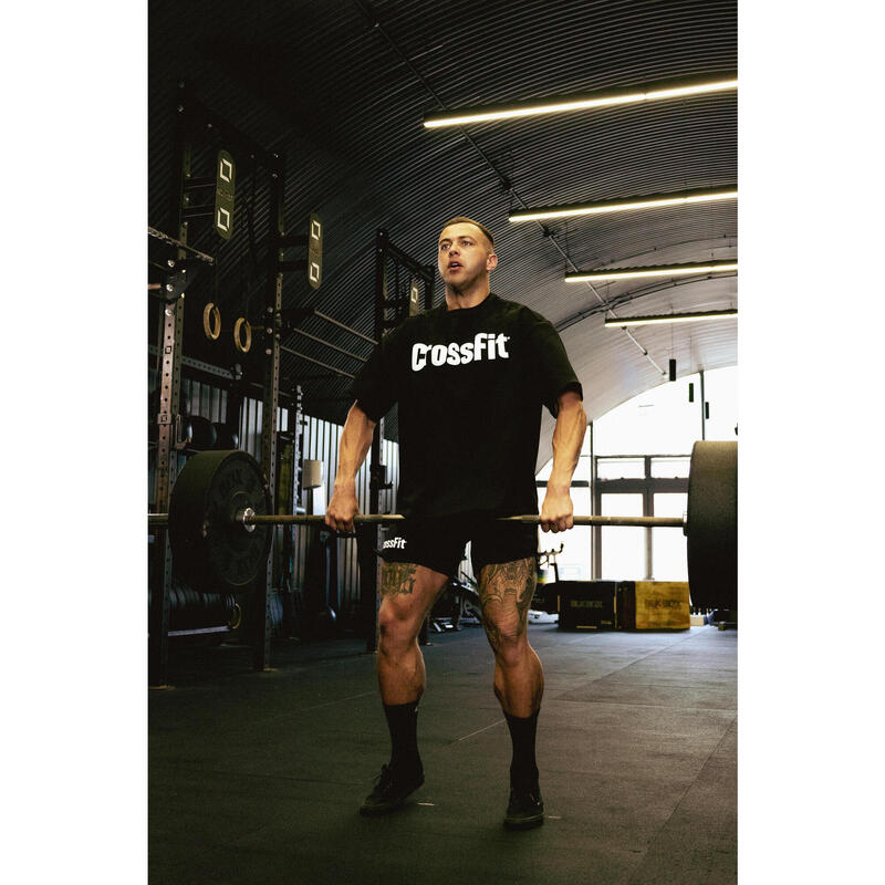 Tee shirt de crossfit® oversize unisexe, noir