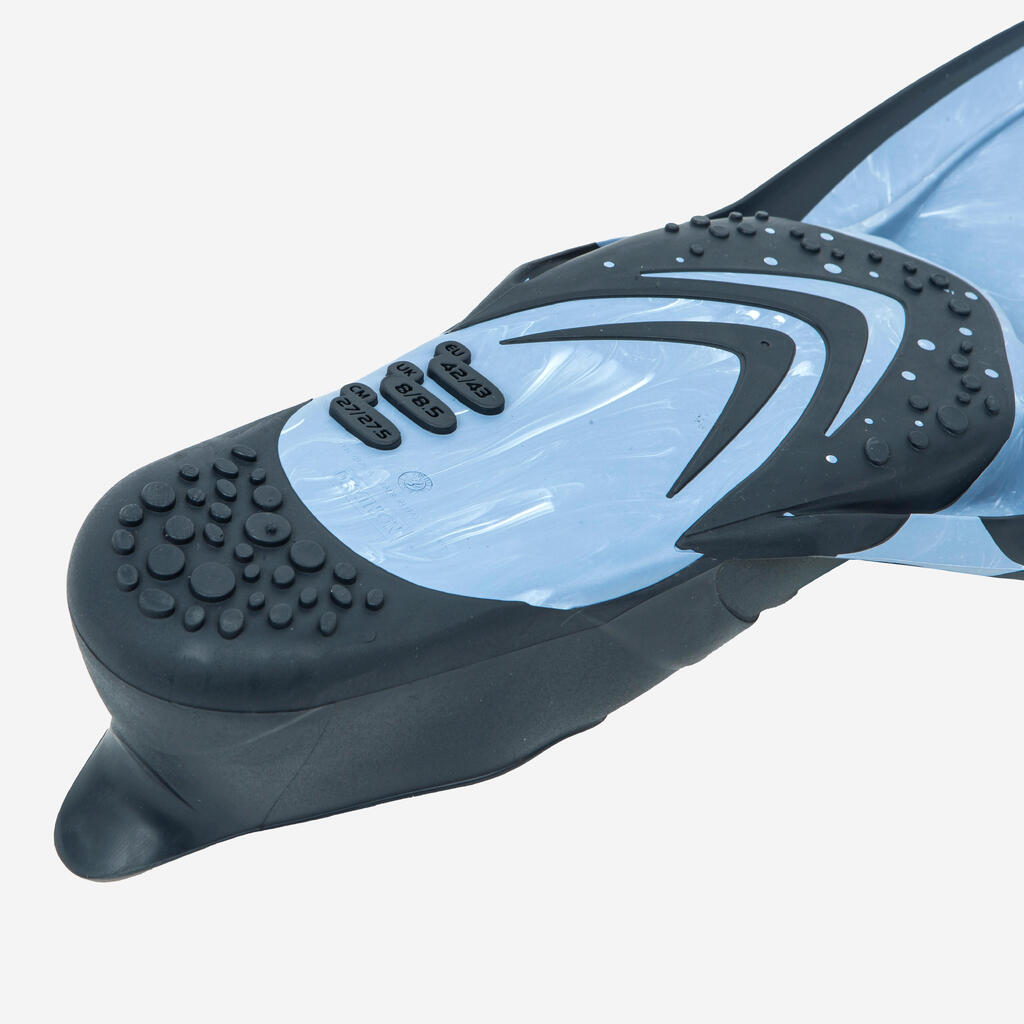 Tauchflossen - FF100 React Marble blau 