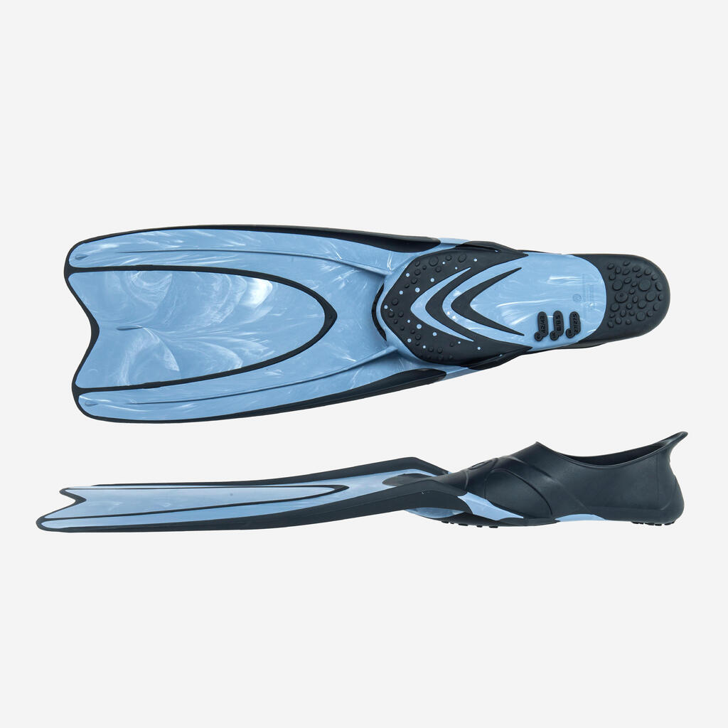 Tauchflossen - FF100 React Marble blau 