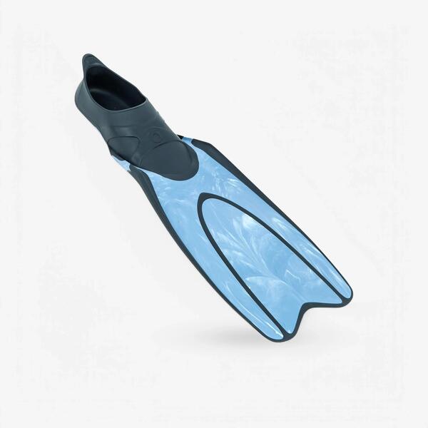 DECATHLON Aletas Buceo FF 100 React Azul Marmolado