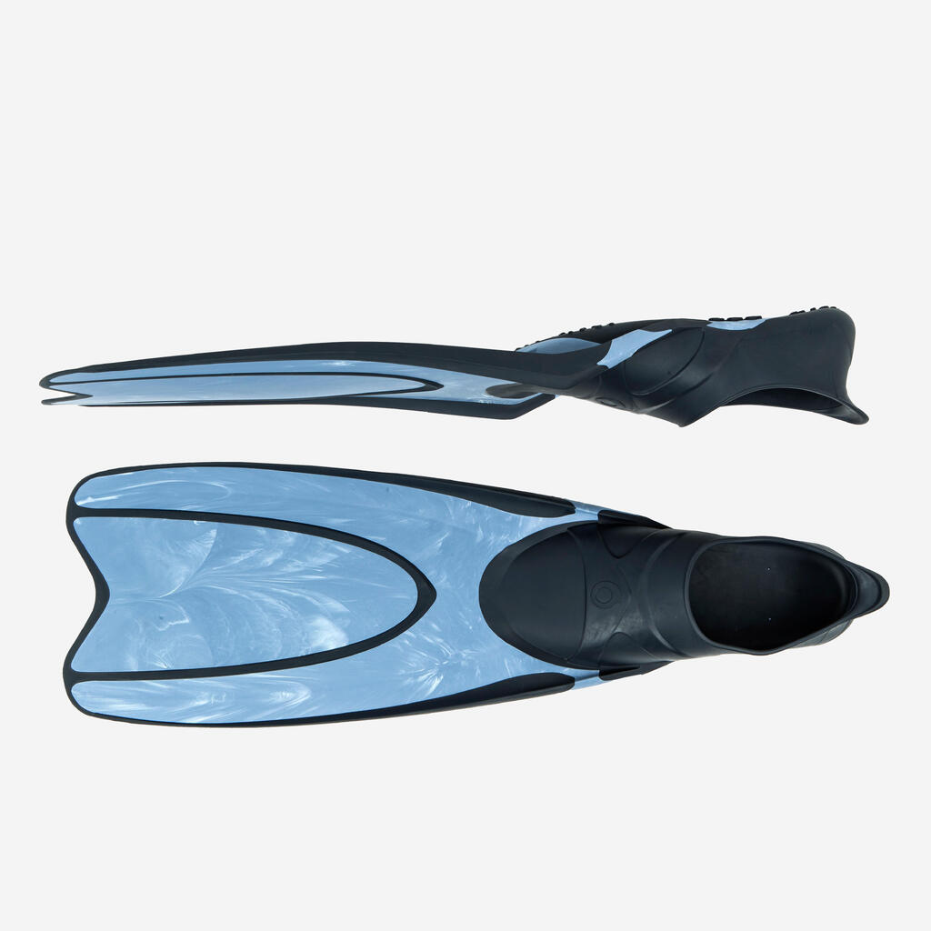 Tauchflossen - FF100 React Marble blau 