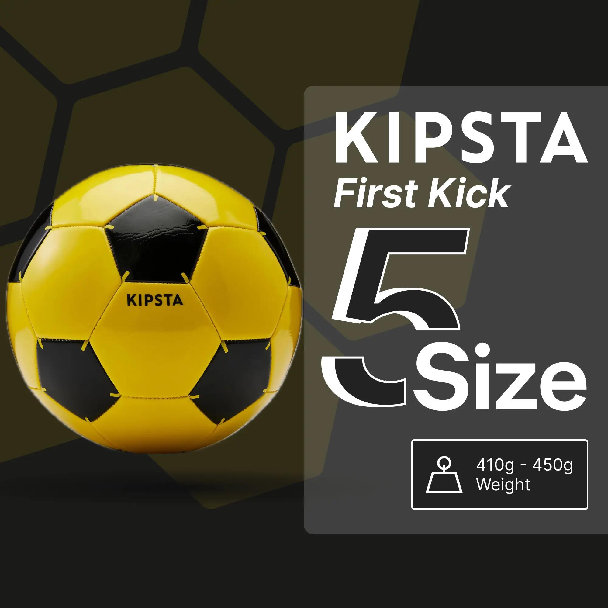 Size 5 Football Yellow 3/4