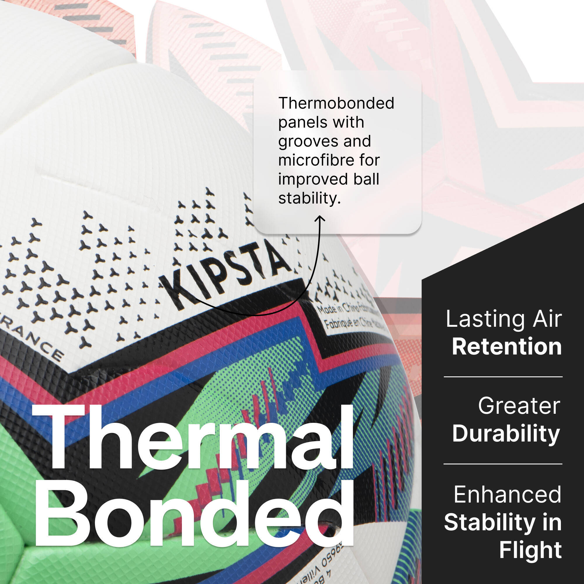 Thermobonded Size 5 FIFA Quality Football Pro Ball - White -  3