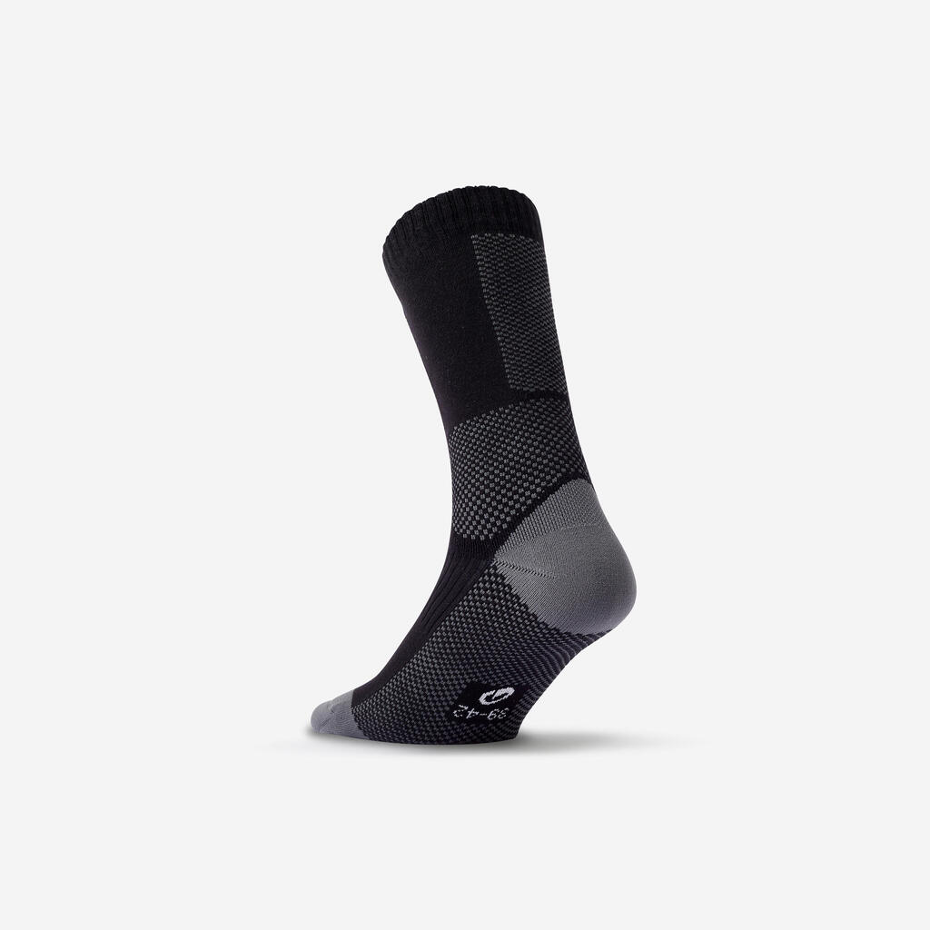 Adult Inline Skating Socks 100 - Black