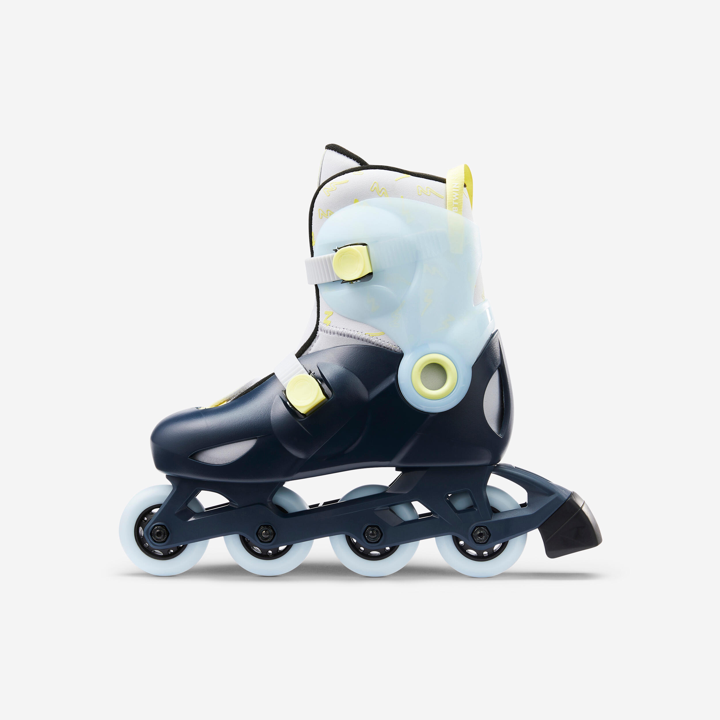 Patins à roues alignées ajustables sur 3 tailles enfant, Play 5 6/10