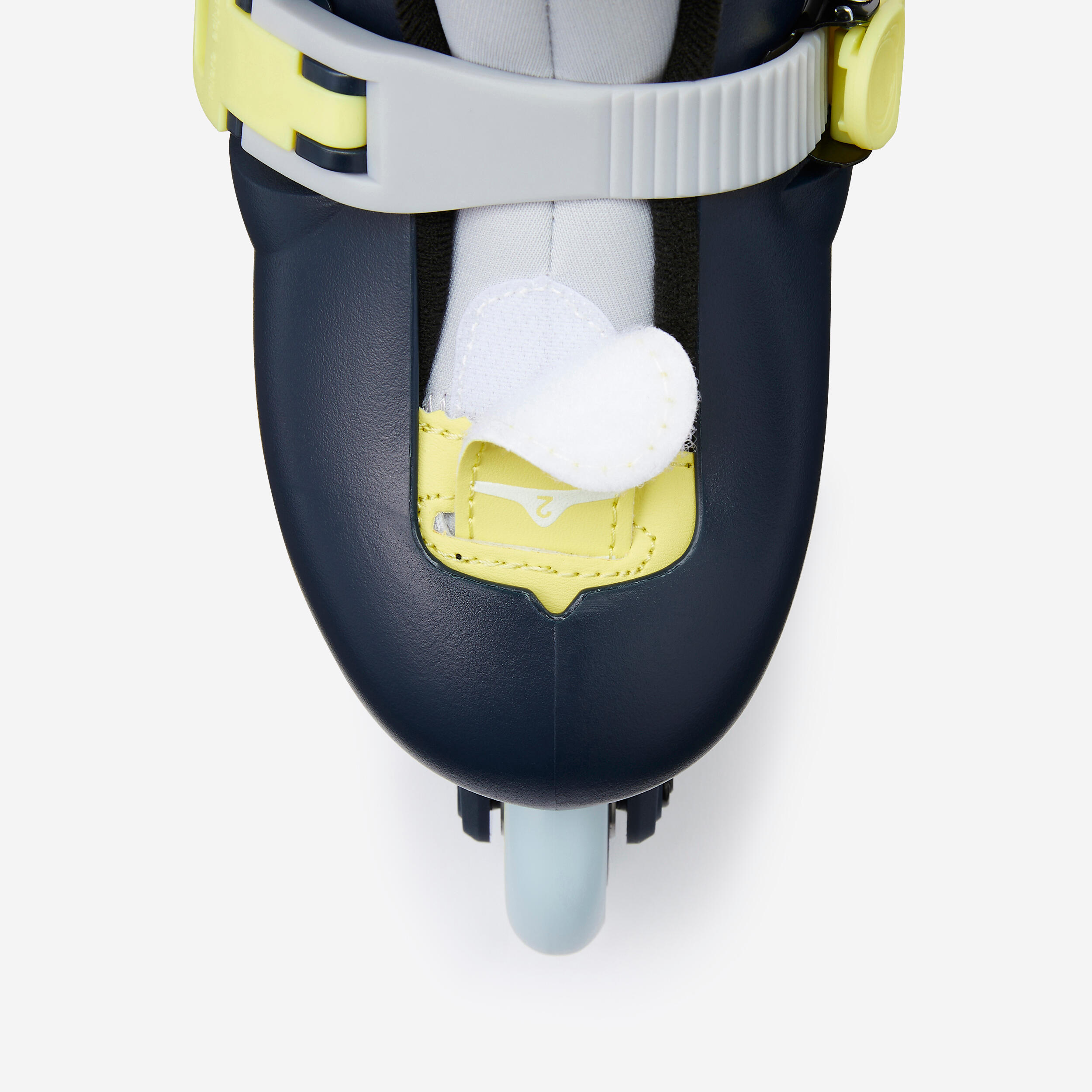 Kids' Inline Skates Adjustable to 3 Sizes - Play 5 Blue/Lemon yellow - OXELO