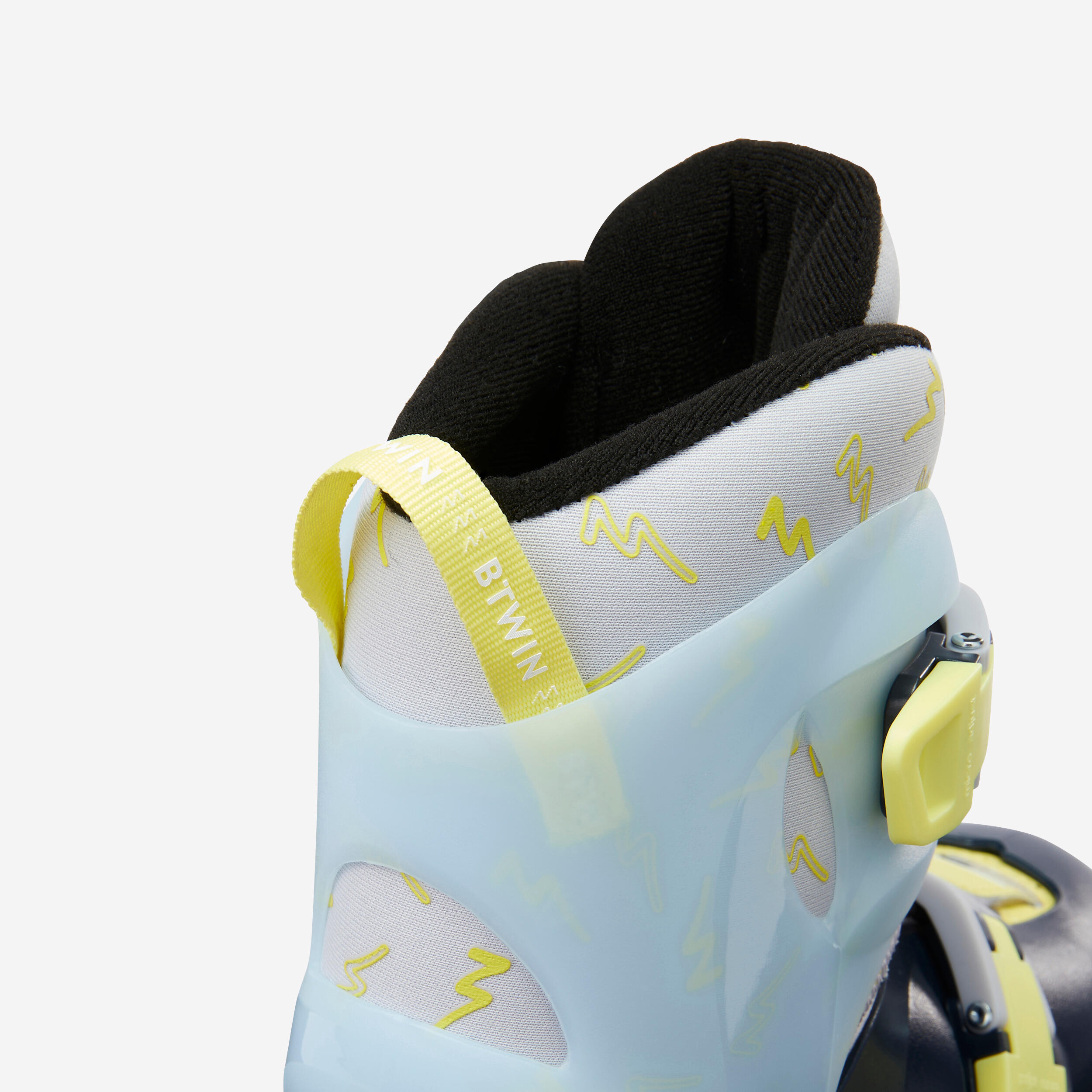Kids' Inline Skates Adjustable to 3 Sizes - Play 5 Blue/Lemon yellow - OXELO