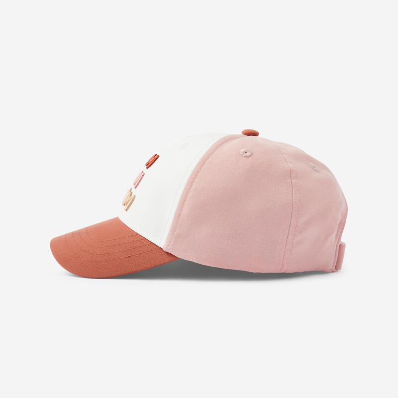 Gorra Múltiples Deportes Bebé Rosa-Blanco-Terracota Ajustable