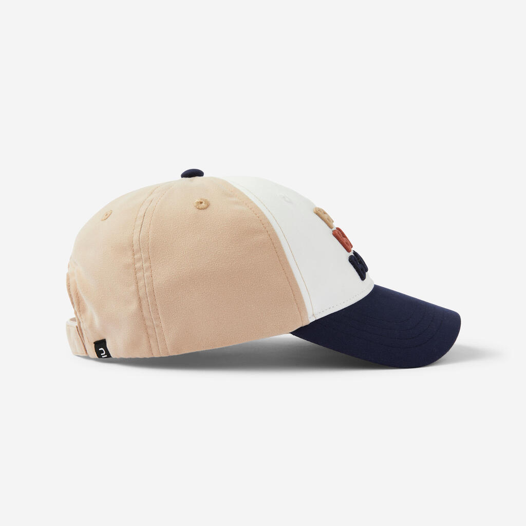 Baby's Unisex Adjustable Multisport Cap - Beige/White/Blue