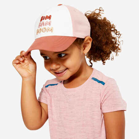 Baby's Unisex Adjustable Multisport Cap - Pink White Terracotta