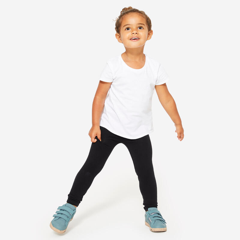 Colanți S500 baby gym bumbac negru Fete