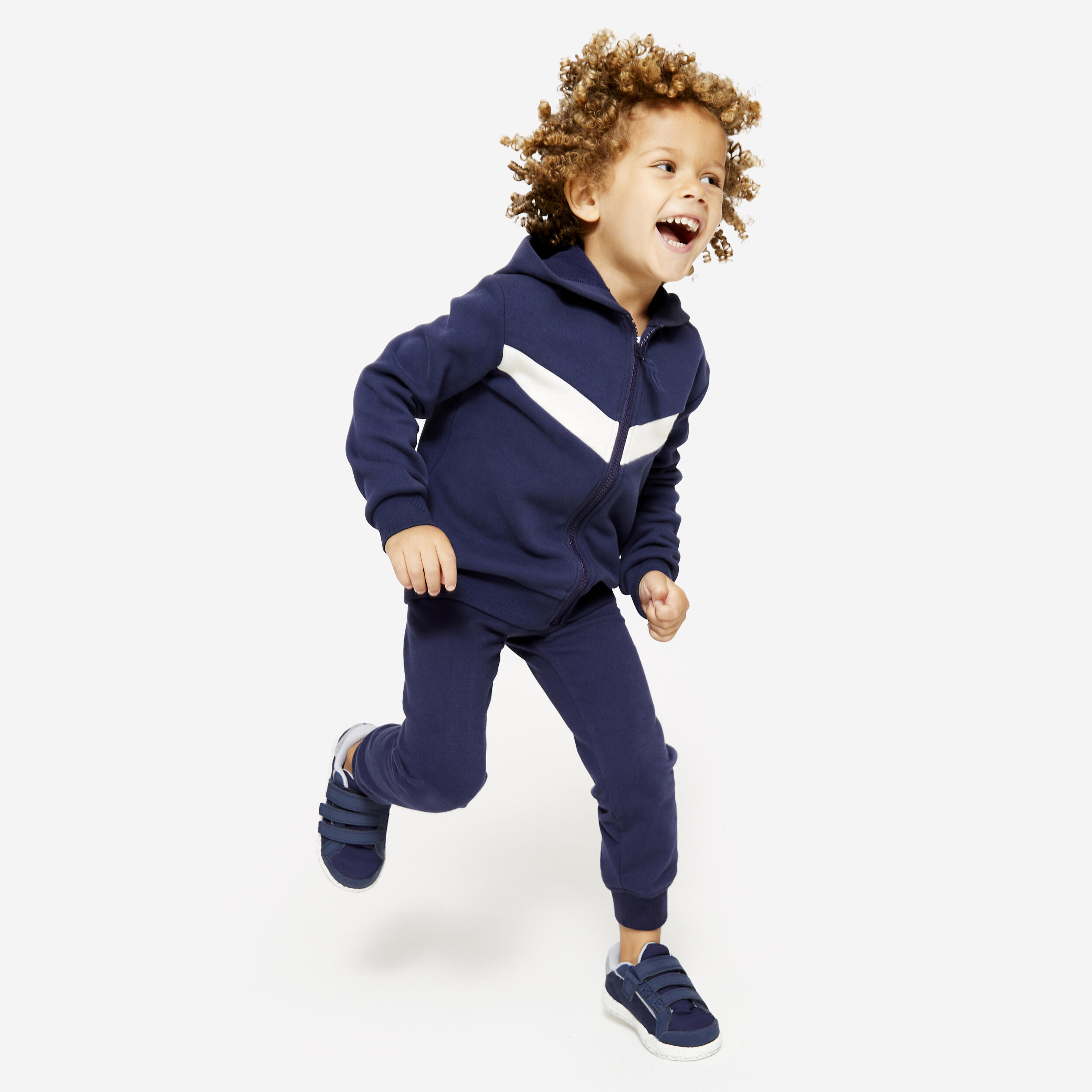 Kids’ Regular-Fit Pants - Basic Navy Blue - DOMYOS