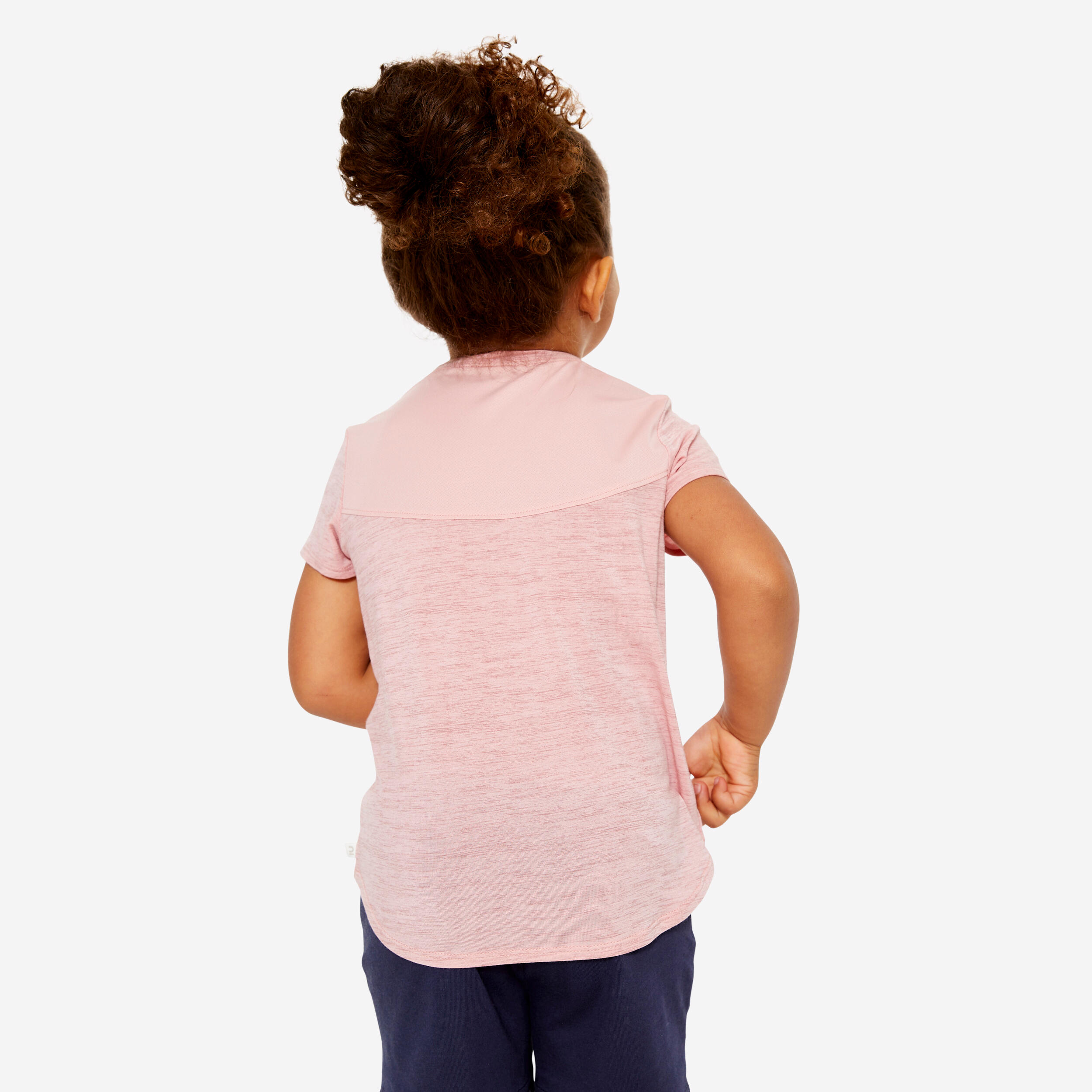 T-shirt leggera e traspirante per bambini - 500 Rosa