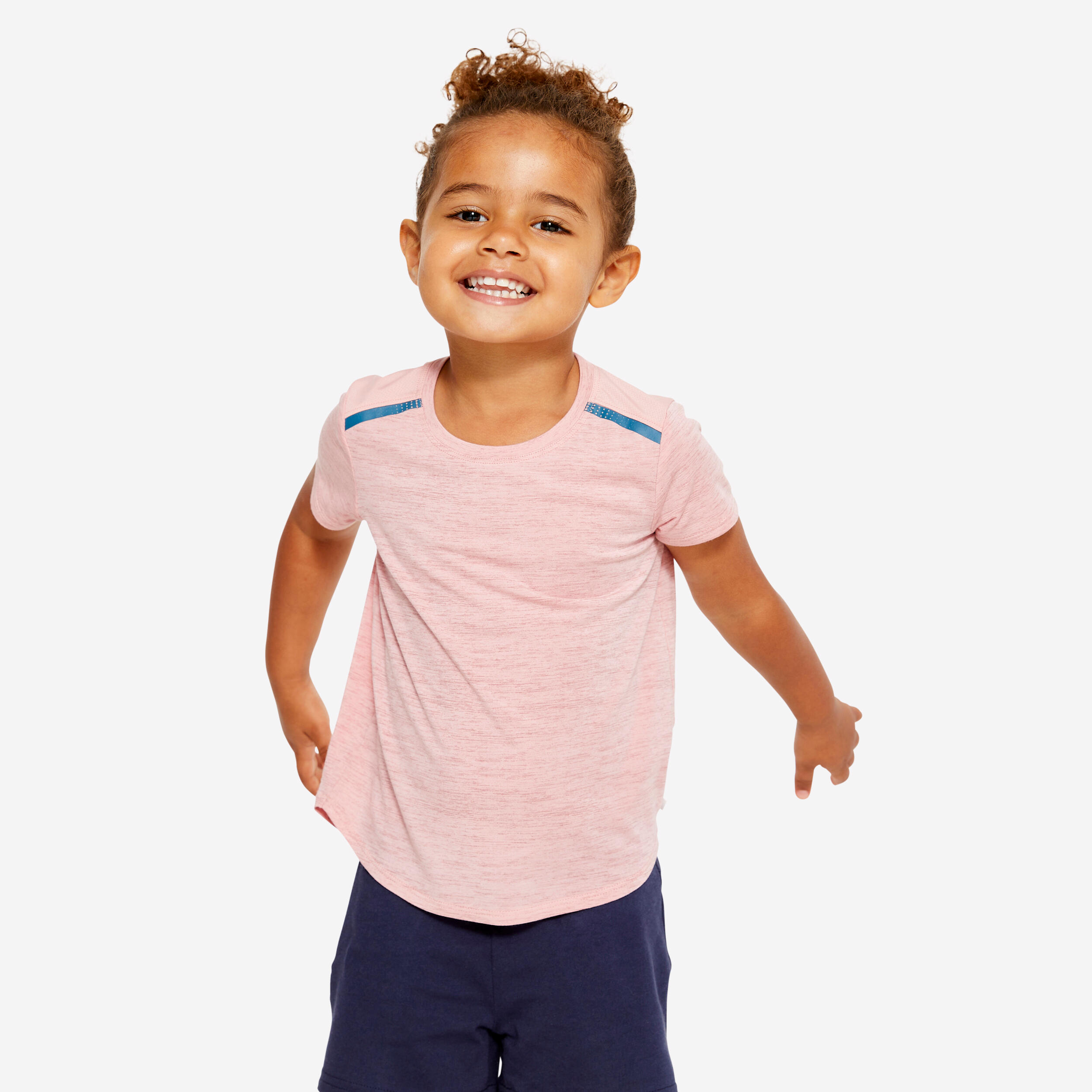 Kids' Light Breathable T-Shirt 500 - Pink