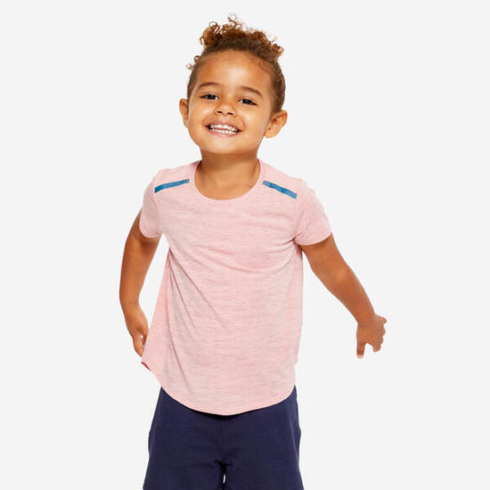 T-shirt babygym léger et respirant enfant, Rose
