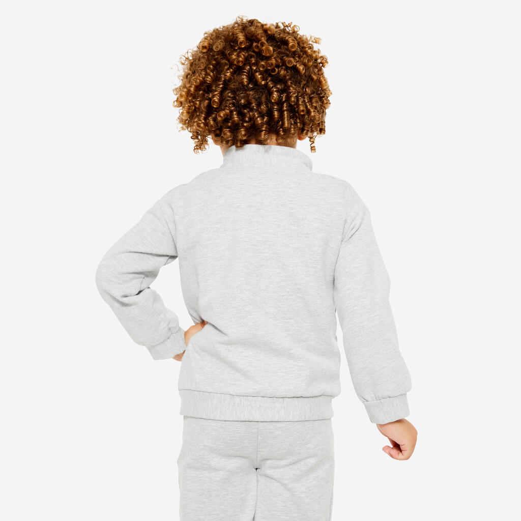 Kids' Warm Regular-Fit Tracksuit Basic - Navy Blue