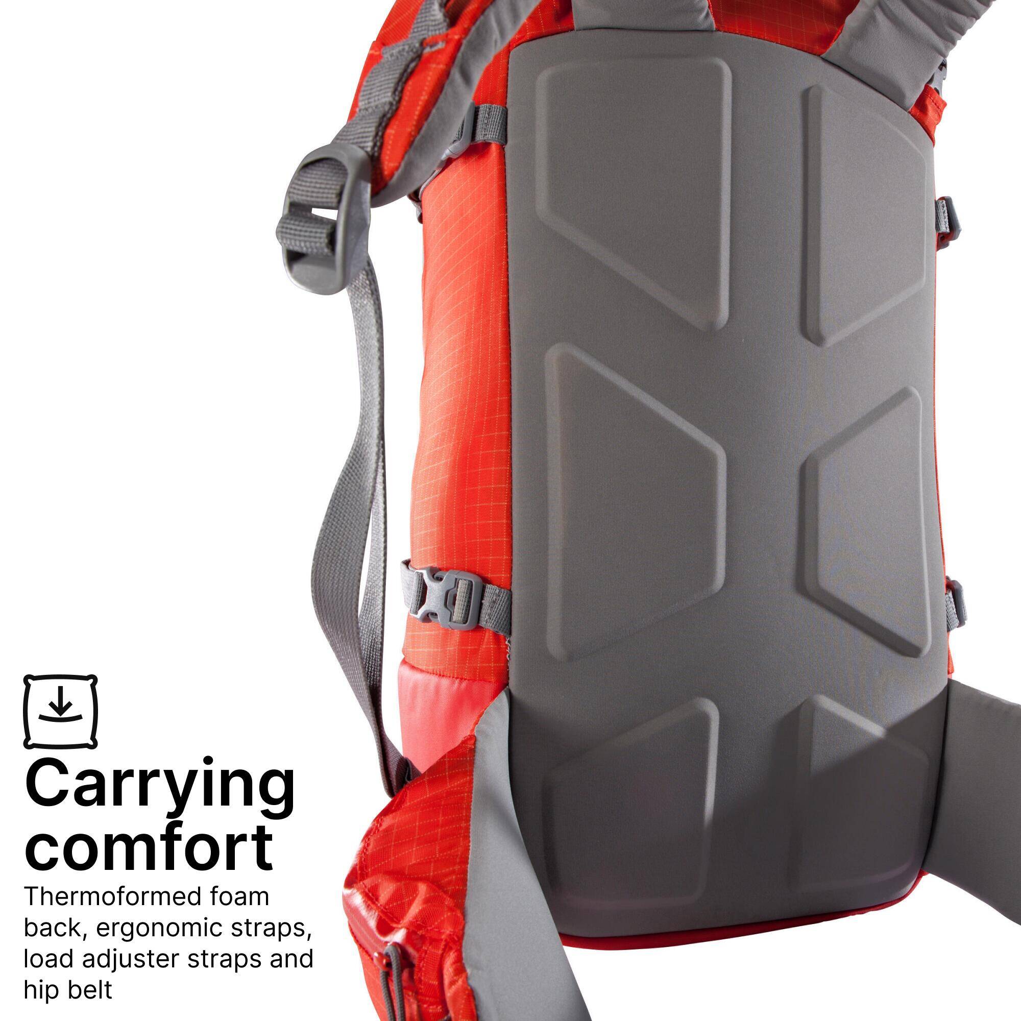 Mountaineering Backpack 70 Litres - Makalu 45/70 Red -  5