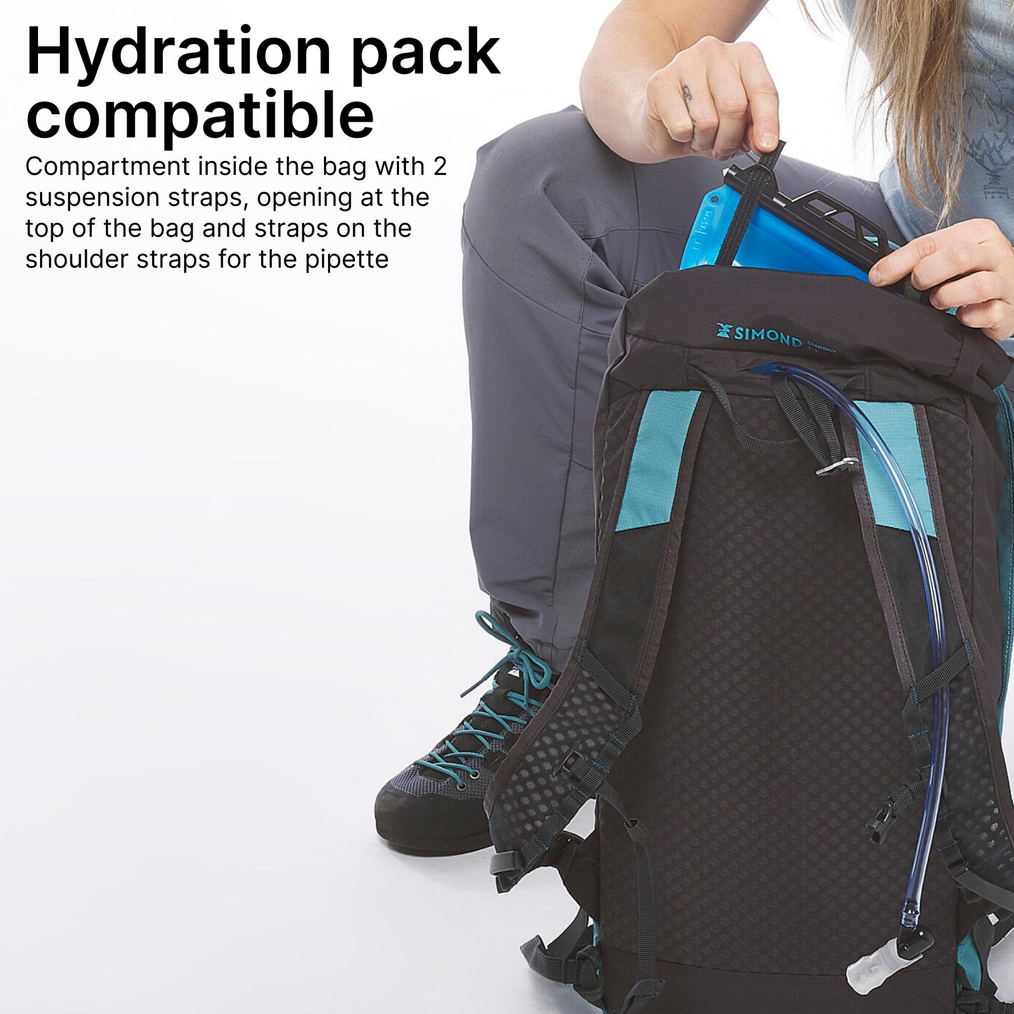 Climbing Backpack 20 Litres ROCK 20 Turquoise