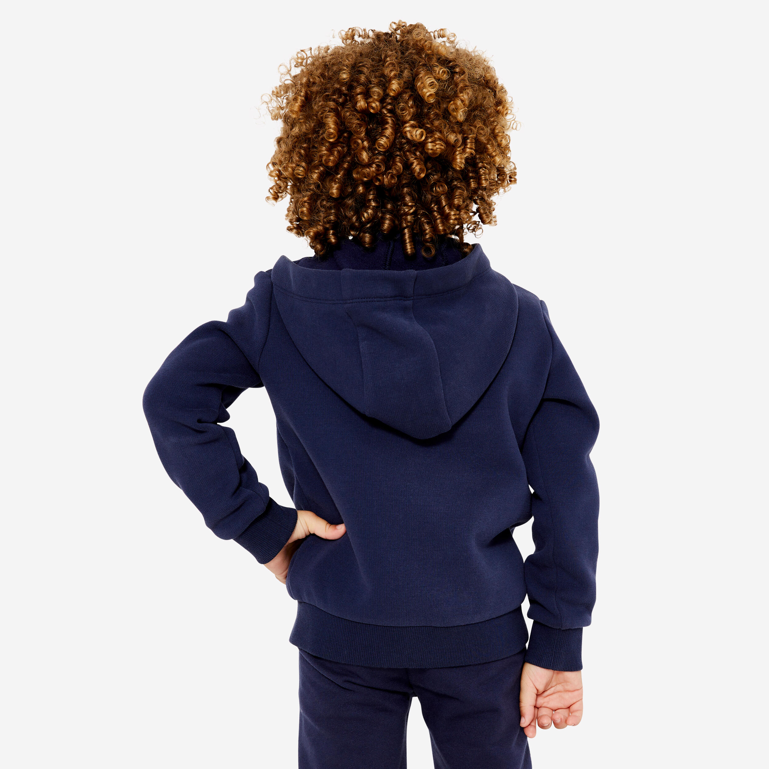 Chandail à glissière bébé – Basique bleu - DOMYOS
