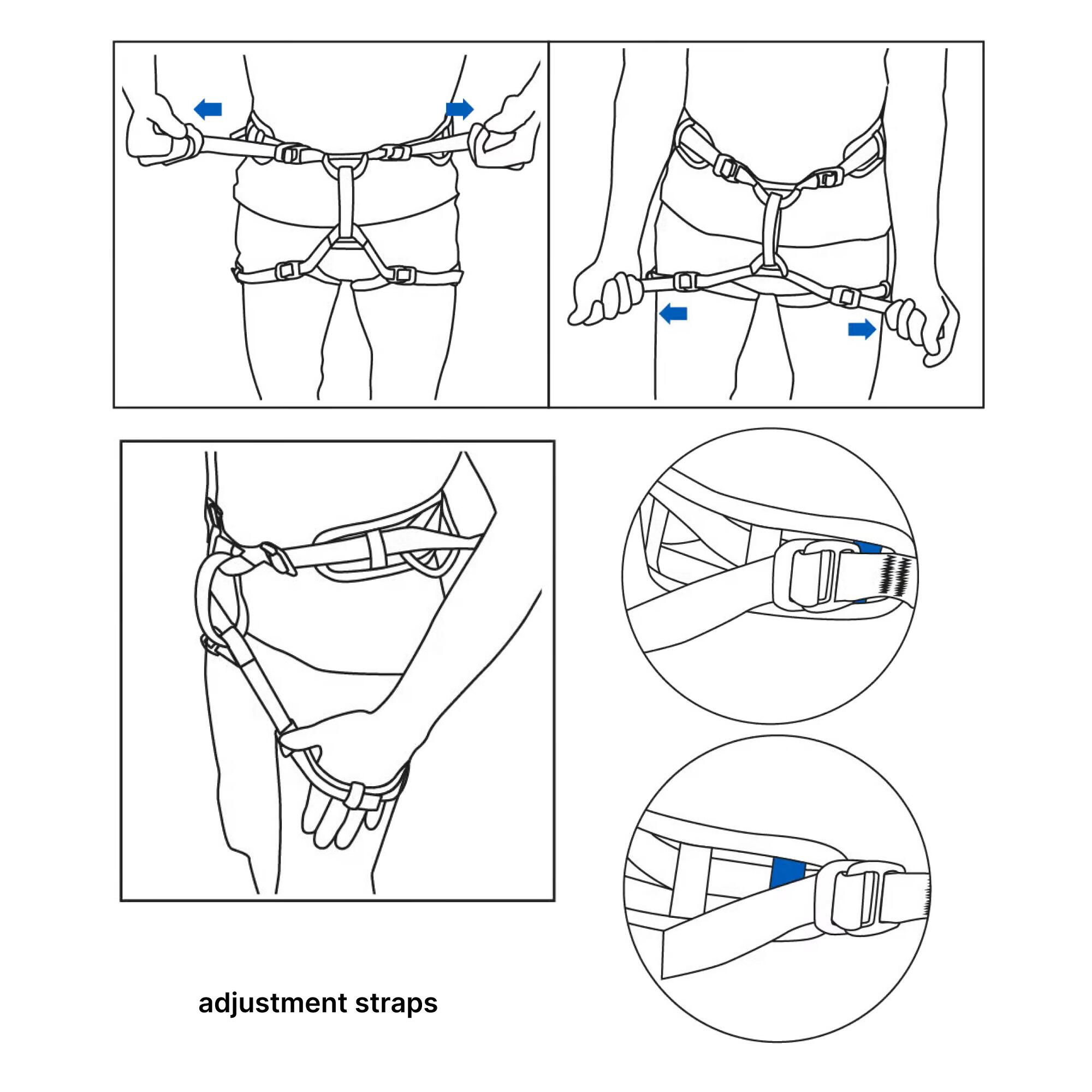 Climbing and Mountaineering Harness - Klimb Black