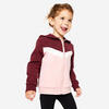 Sweatvest voor peuters Basic bordeaux roze