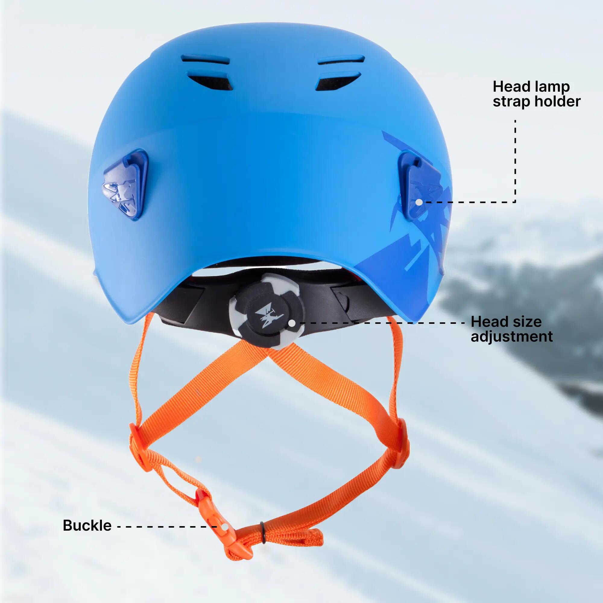 CLIMBING AND MOUNTAINEERING HELMET - ROCK BLUE -  5