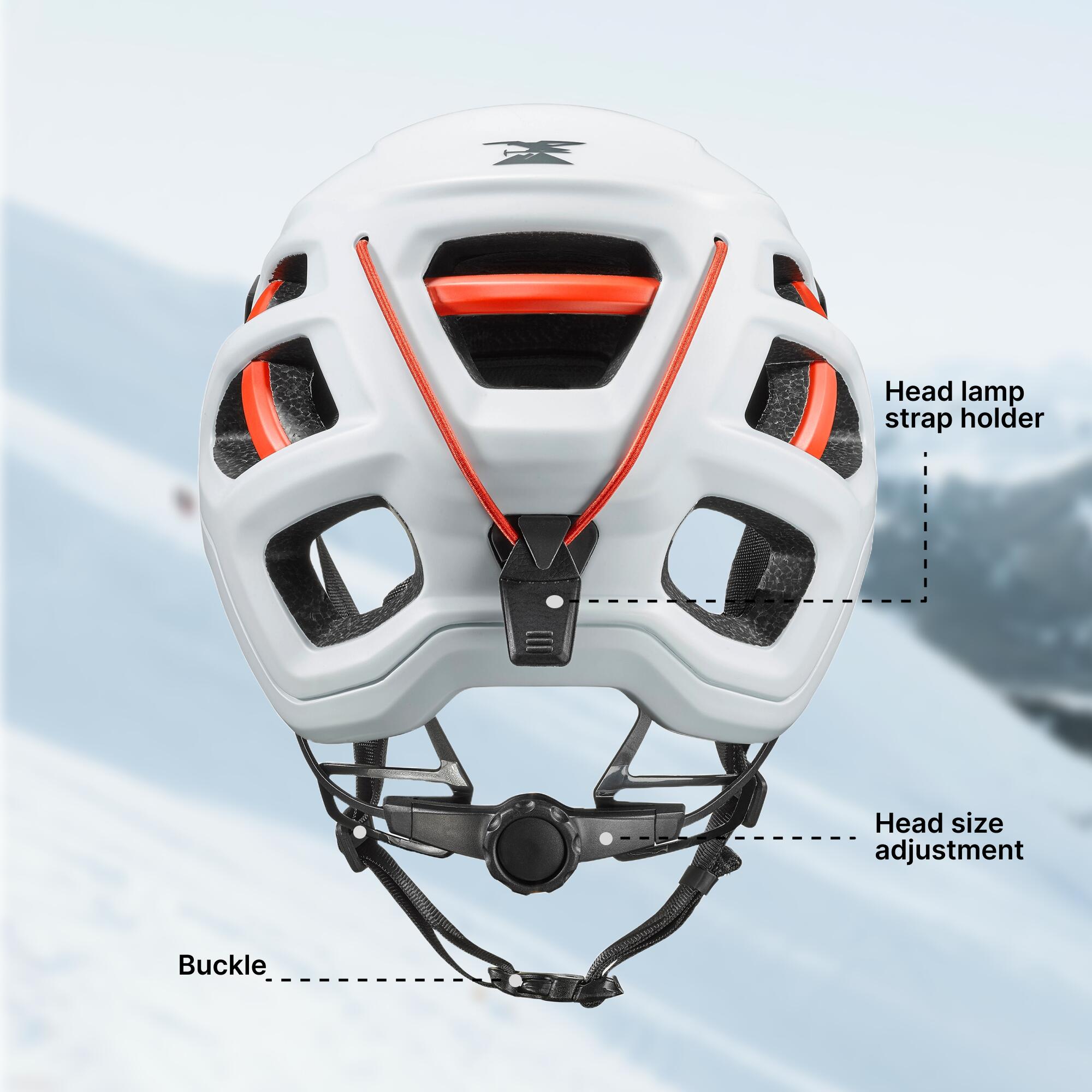 Climbing and Mountaineering Helmet - Edge White/Red - SIMOND