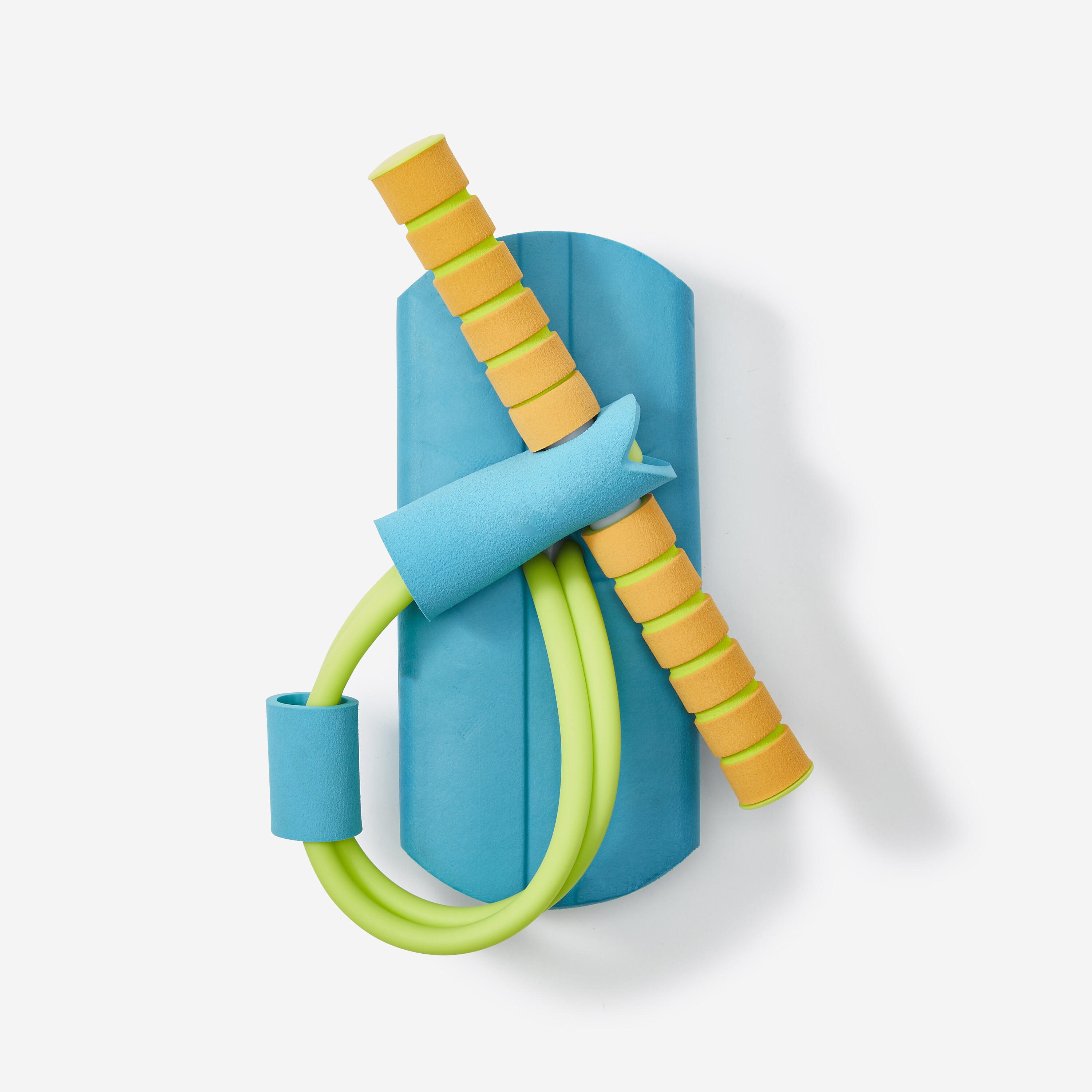 Bâton sauteur en mousse enfant, bleu 6/7