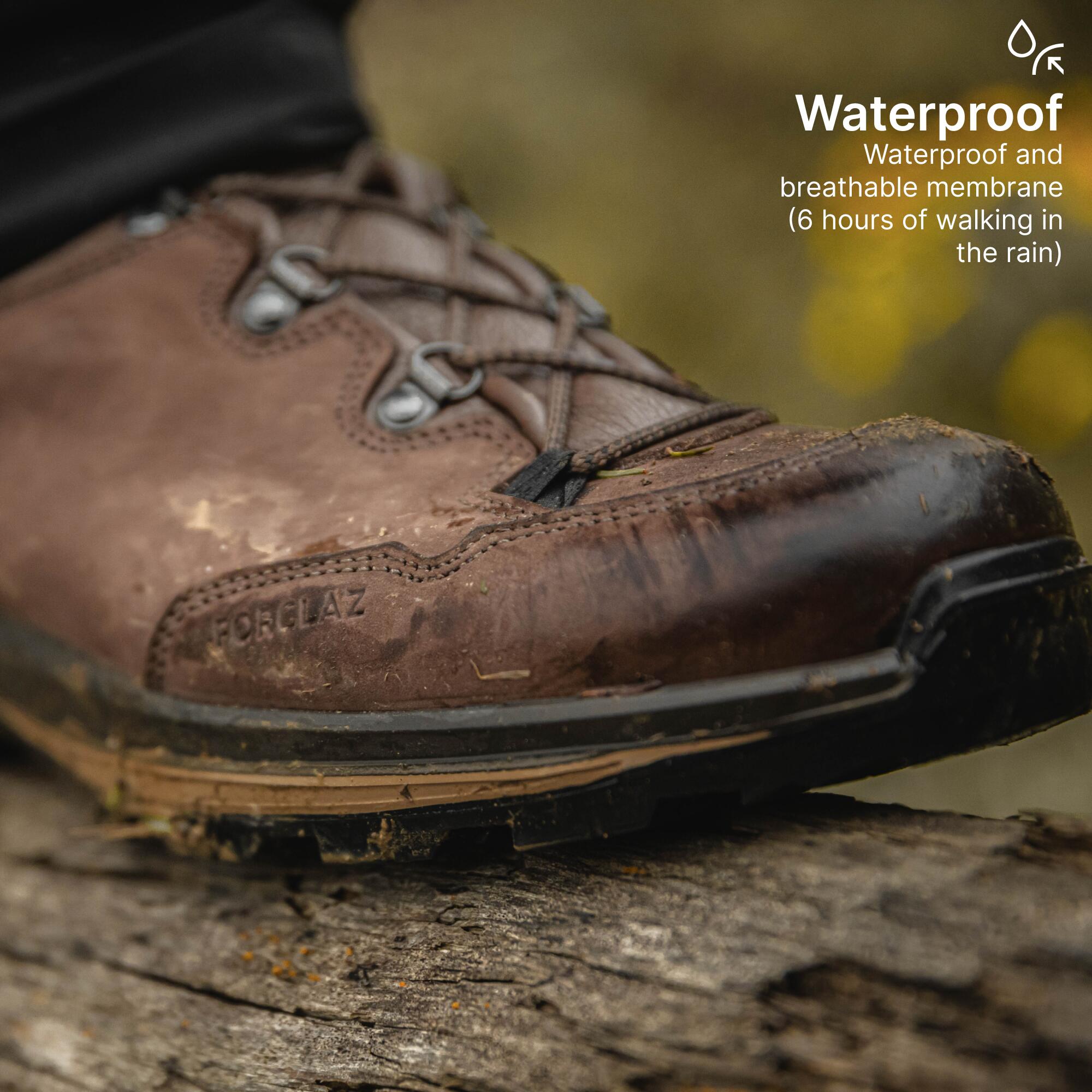 Men's Leather Boots Waterproof Vibram MT500 Brown