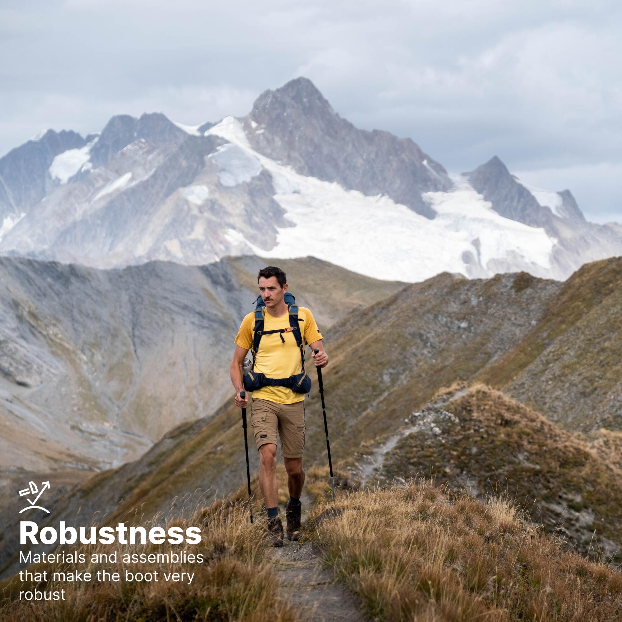 CHAUSSURES TREKKING CUIR IMPERMÉABLES - MT500 - HOMME HAUTE 11/14