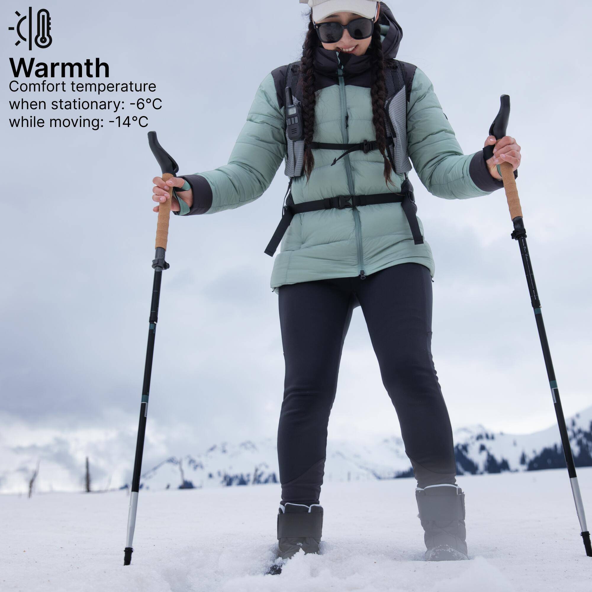 Women’s warm and waterproof snow hiking boots NH100 Rip-tab - Black -  5