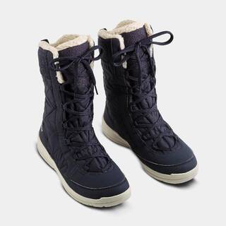 Women’s warm and waterproof snow boots, NH500 High - Blue
