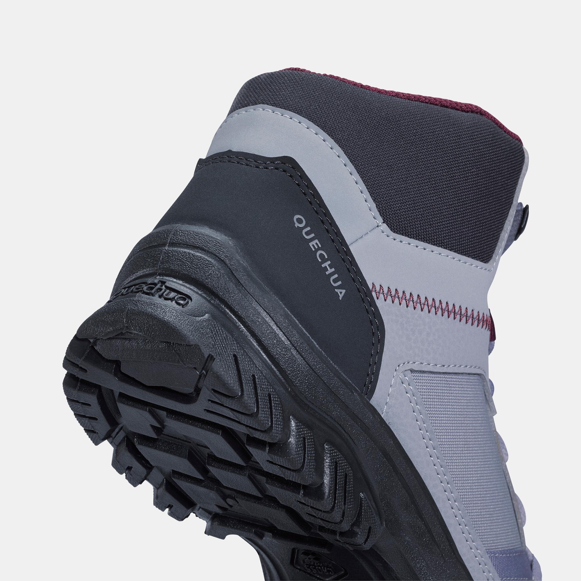 Women Mid Ankle Hiking Shoes Black - NH100