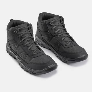 Men Mid Ankle Hiking Shoes Black - NH100