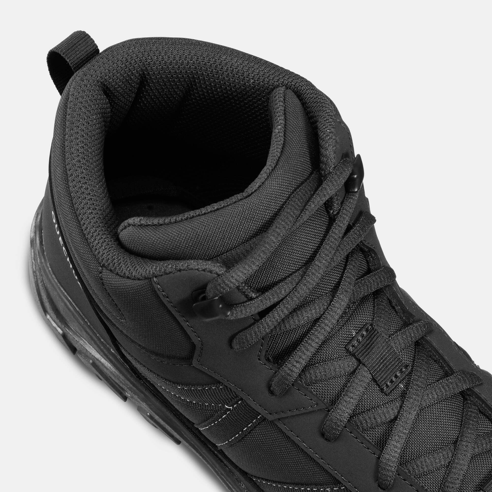 Men Mid Ankle Hiking Shoes Black - NH100 -  2