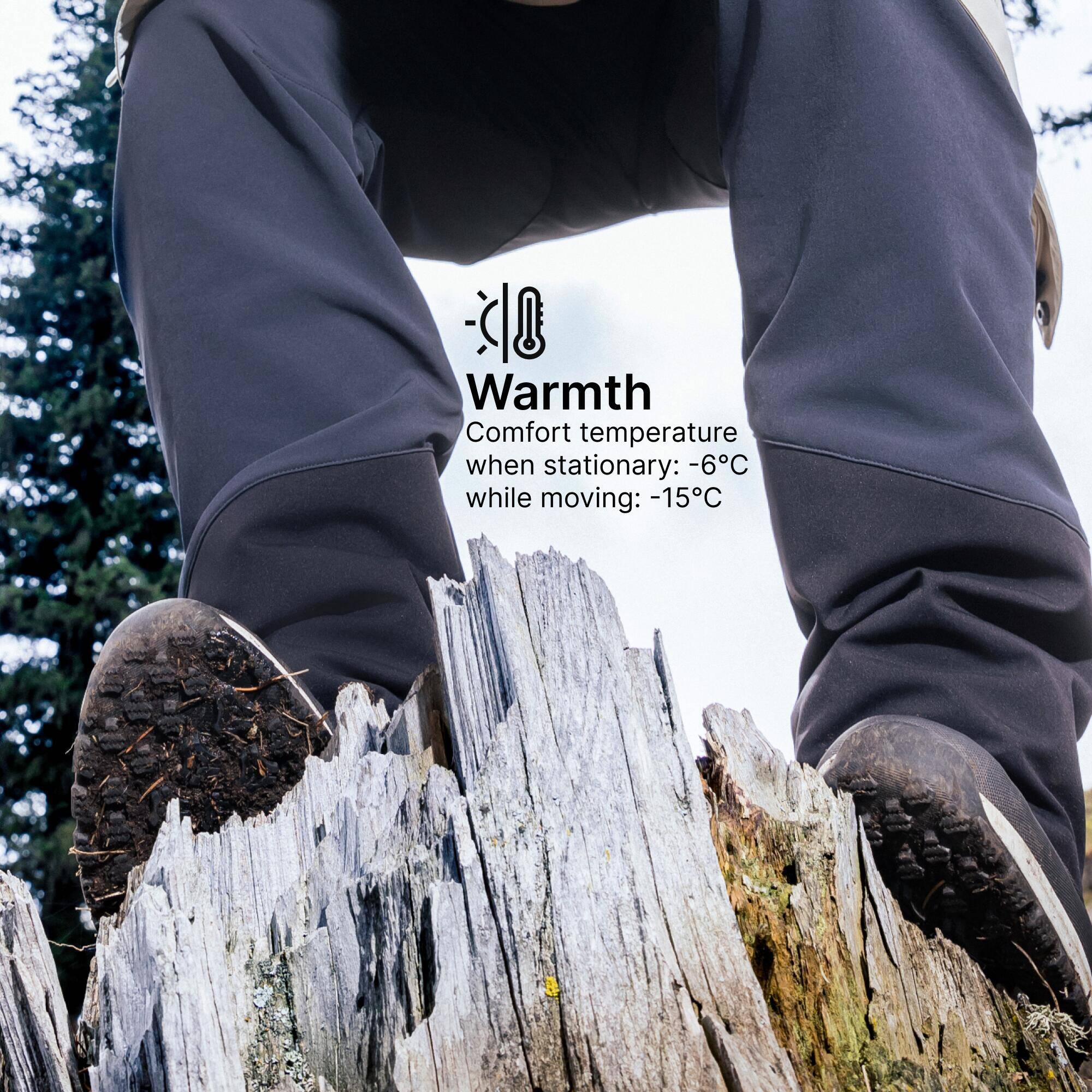 Men’s Warm and Waterproof Hiking Boots NH500 Mid - Black -  5