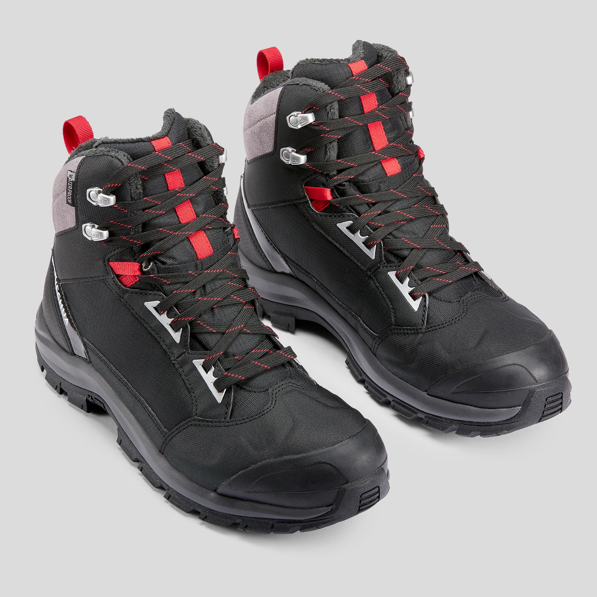 Scarpe calde trekking uomo SH500 MOUNTAIN nere 10/20