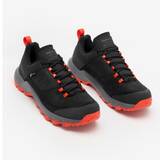 Men Waterproof Hiking Shoes Low Ankle with Cushion Comfort Black - MH500