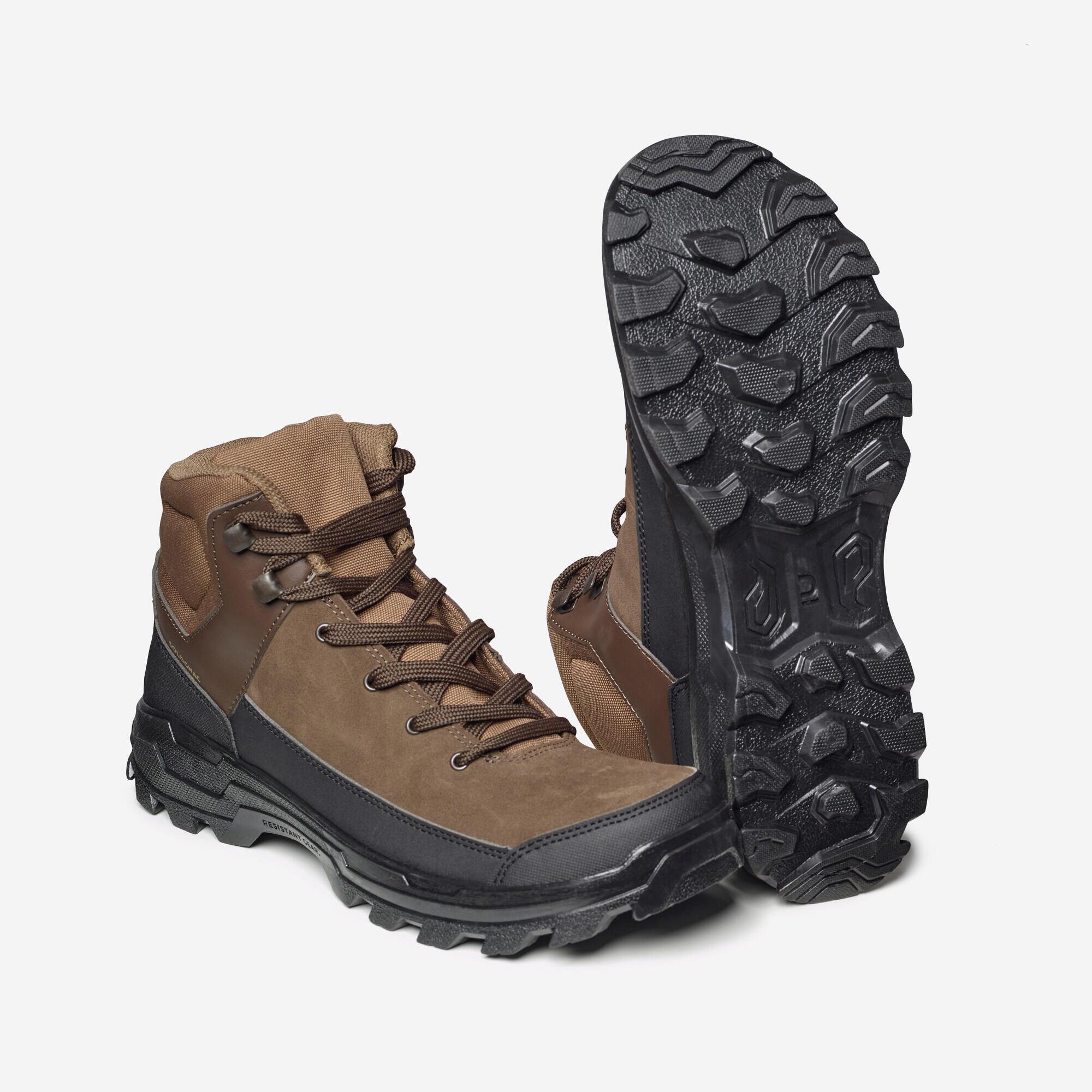 solognac Outdoor Boots Water Repellant Wildlife Crosshunt 100 Mid- Brown-picture-22