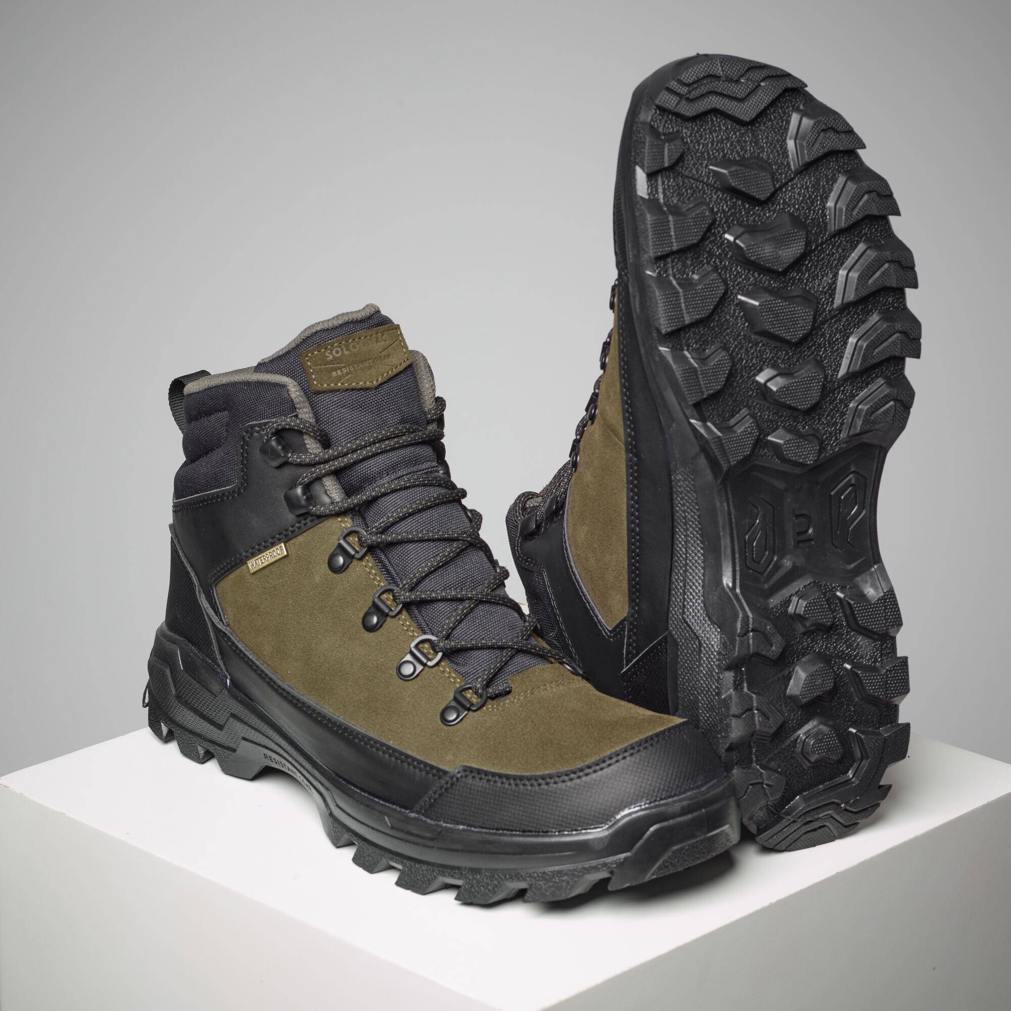 Outdoor Waterproof Boots Crosshunt 100 - Green -  1