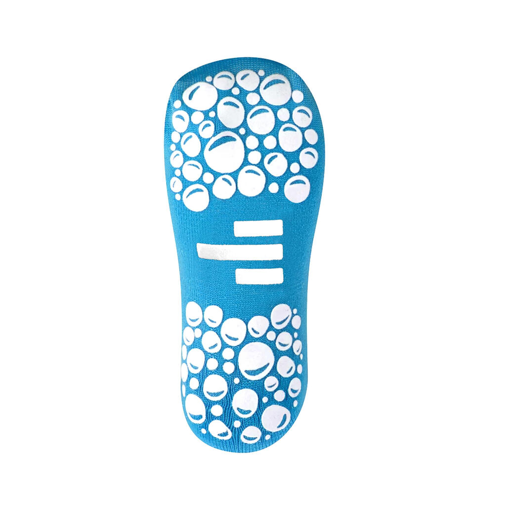Kids’ non-slip pool socks - R-evenge blue white
