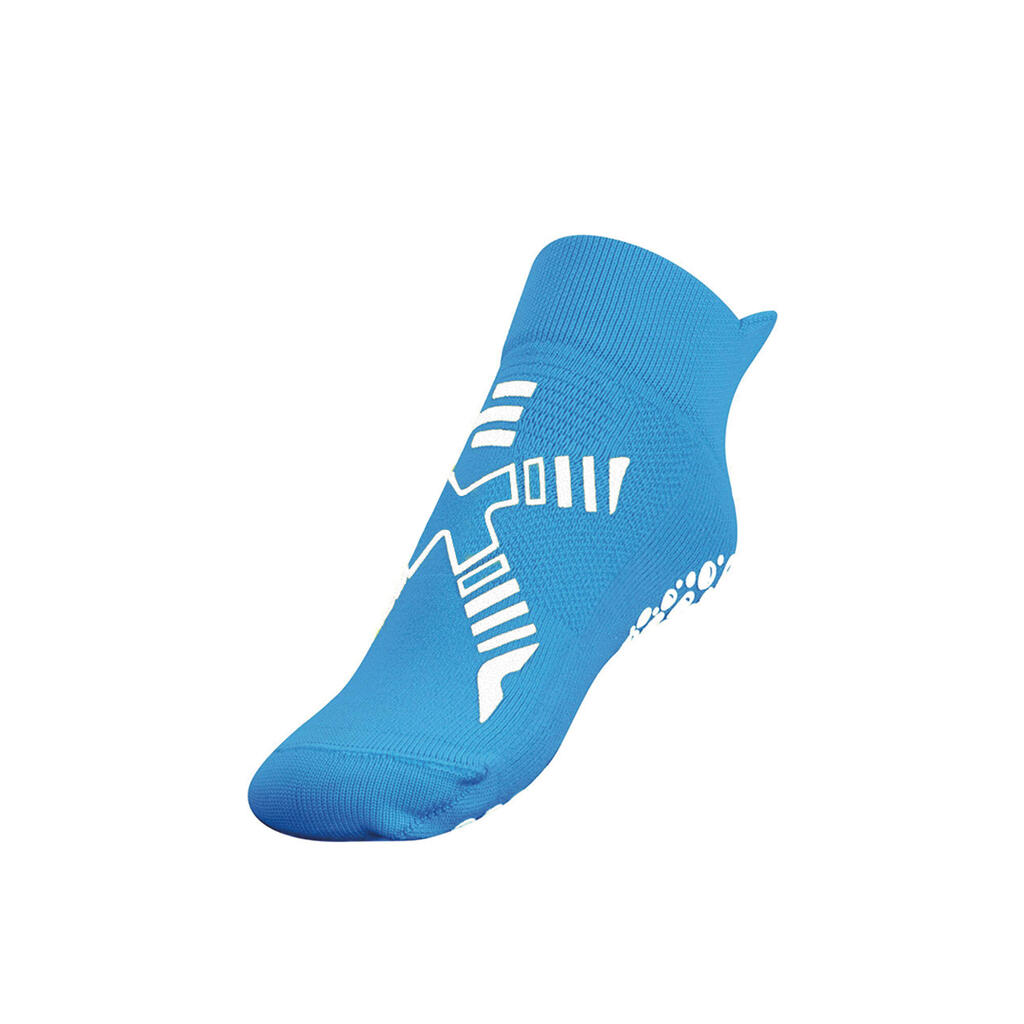 Kids’ non-slip pool socks - R-evenge blue white