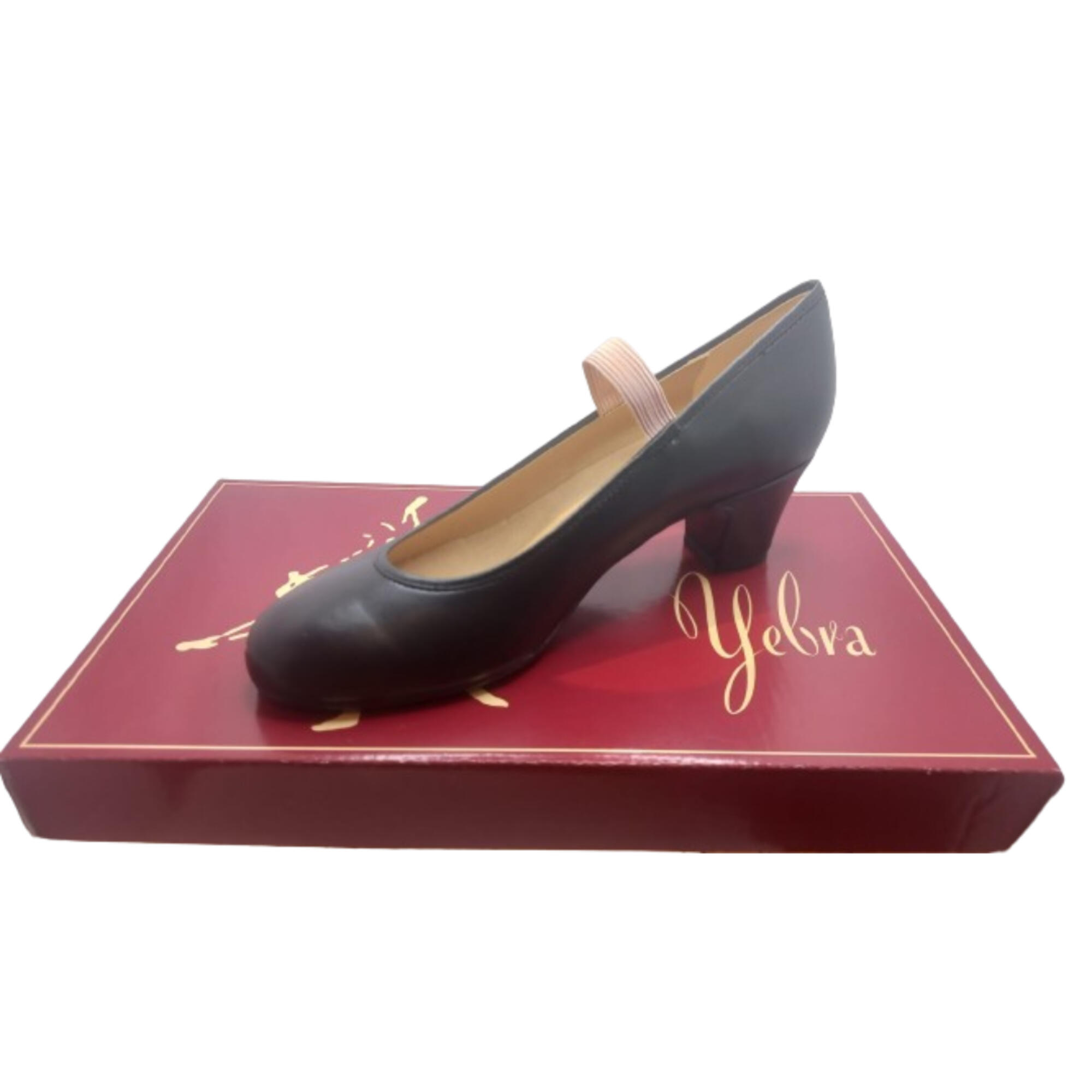 Zapatos Flamenco Yebra Mujer/Niña sin clavos negro 4/7