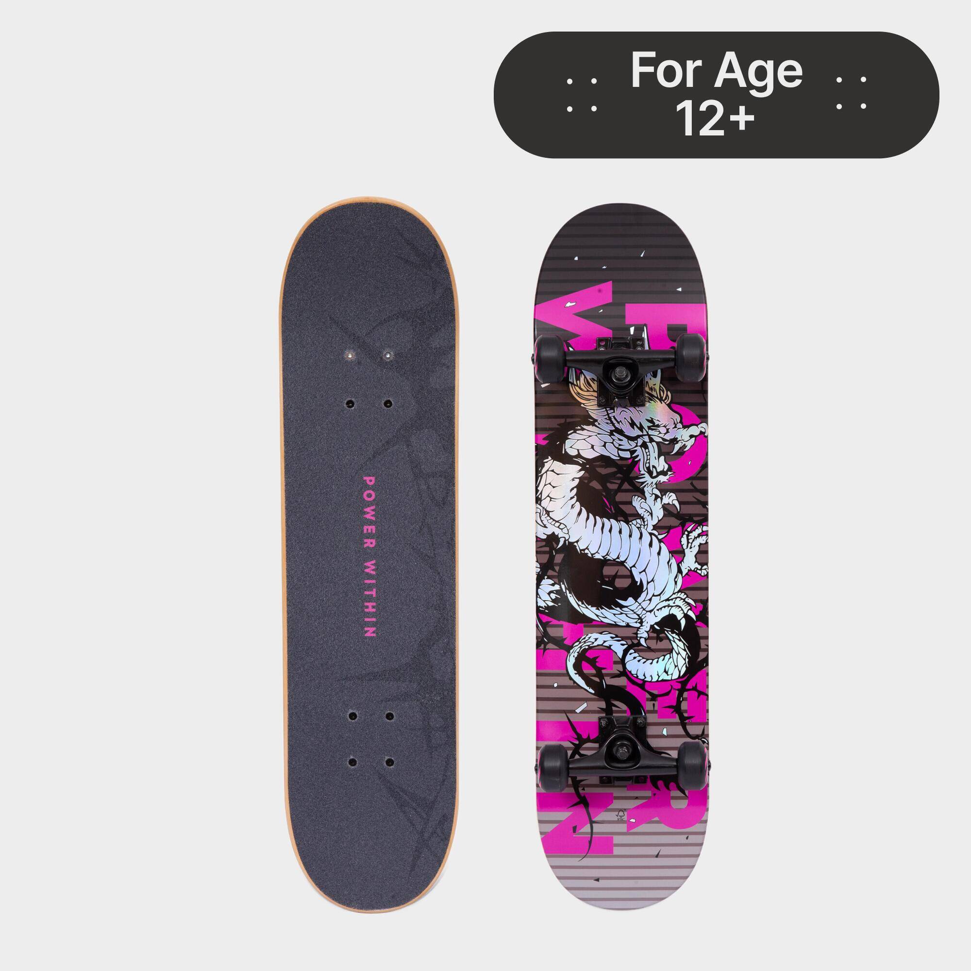 Kids & Adult Skateboard 7.75 Inch CP100 - Dragon -  1