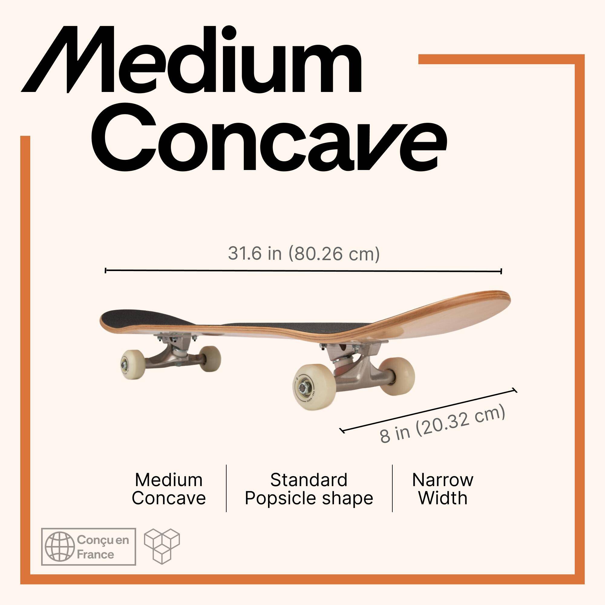 Kids and Adult Skateboard 8 Inch CP100 -  3