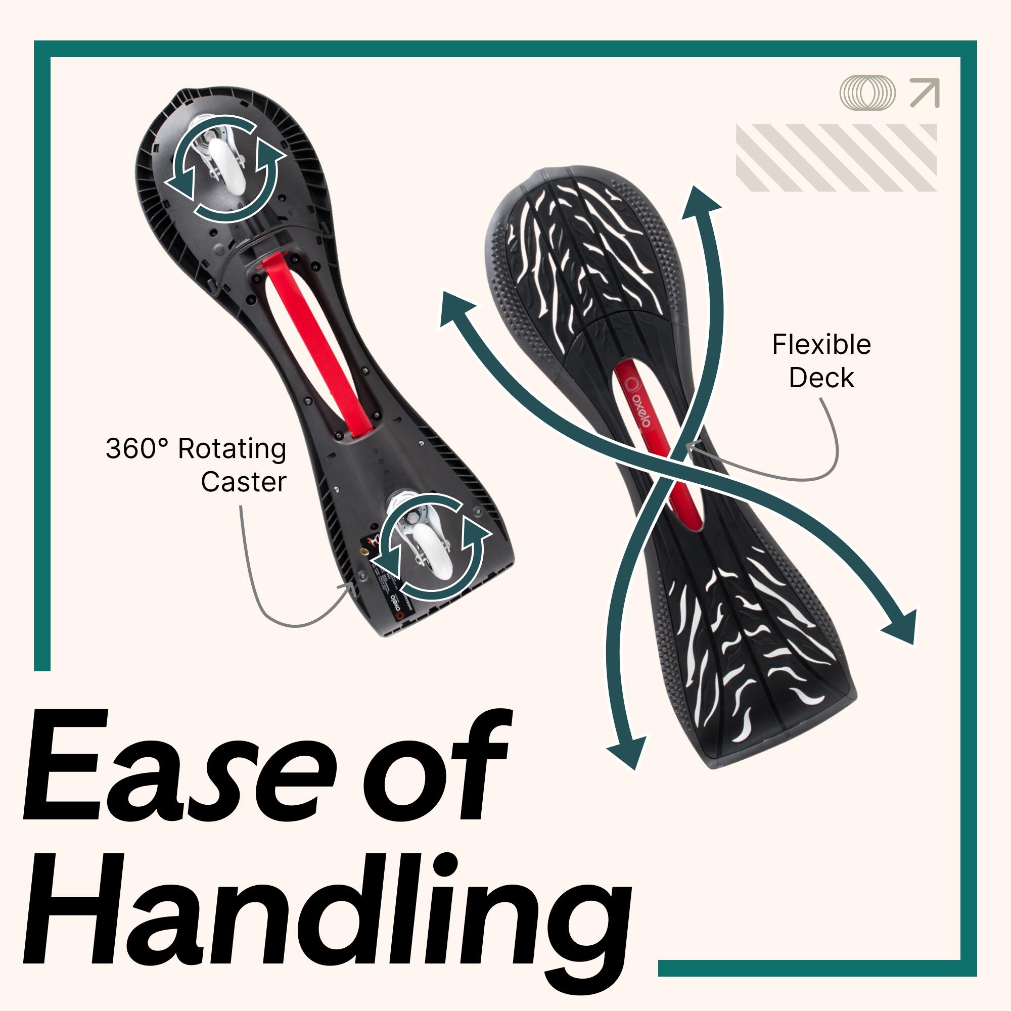 Oxelo Waveboard Black and White