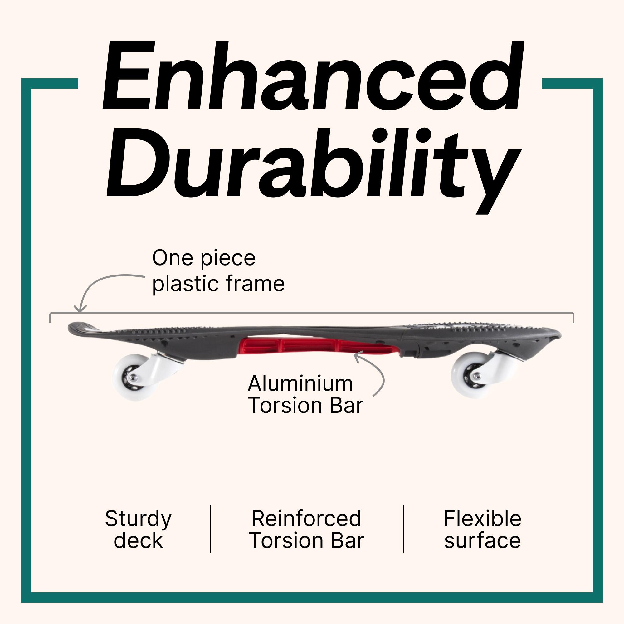 Oxelo Waveboard Black and White